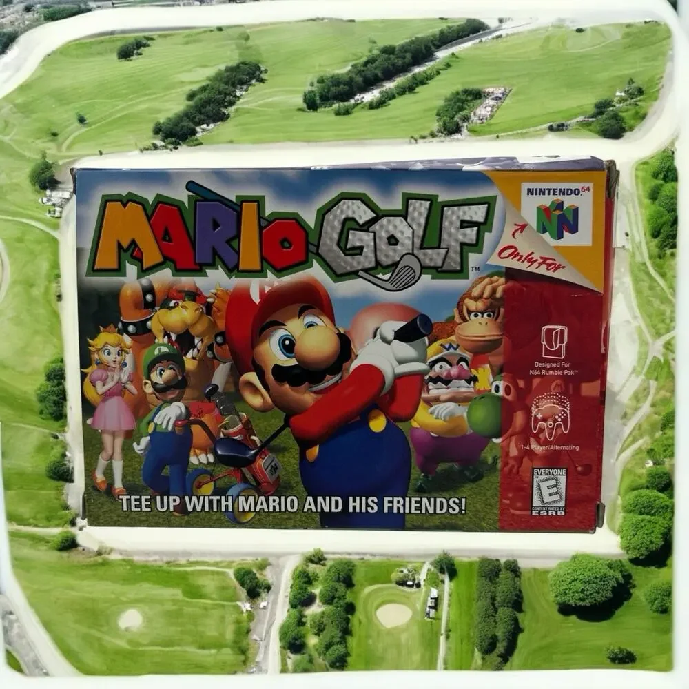 Mario Golf N64 Nintendo 64 Very Rare, Original Box Complete In Box + Case